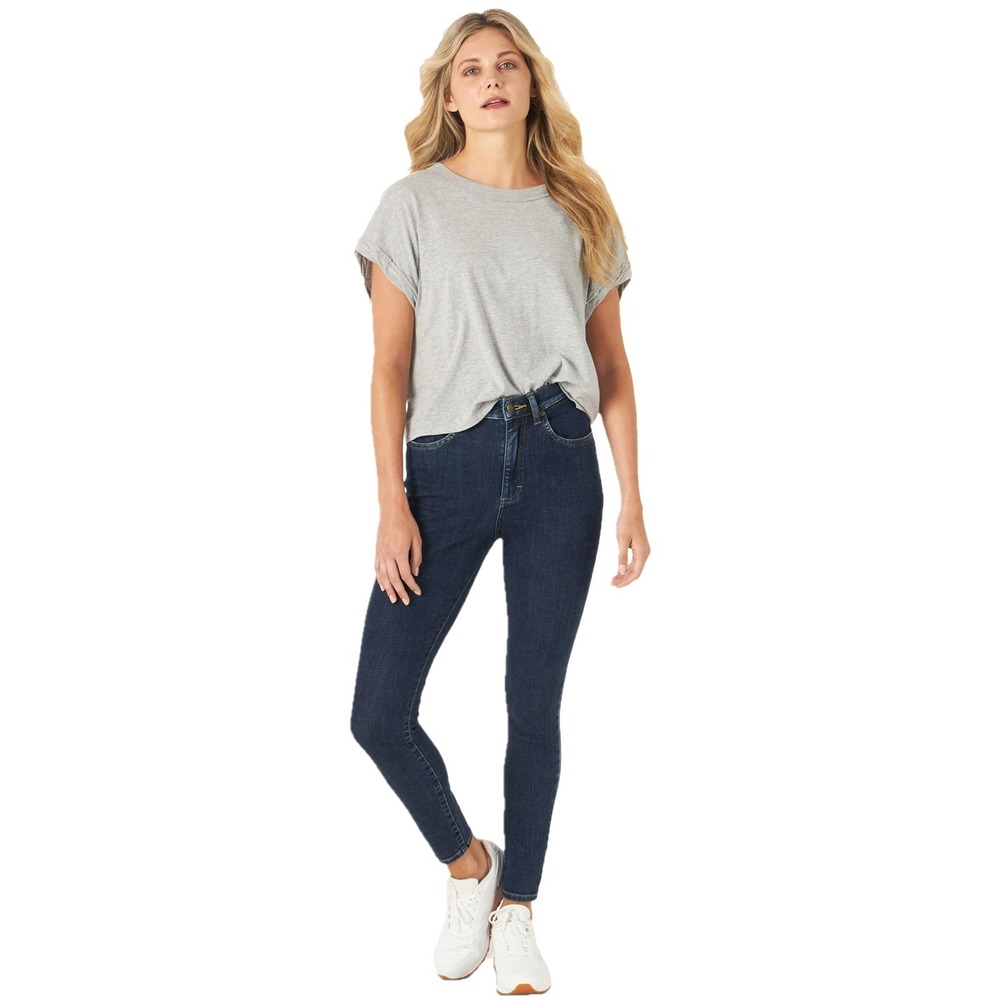 Lee Women's High Rise Skinny Jean, with That, 35 (US 20)